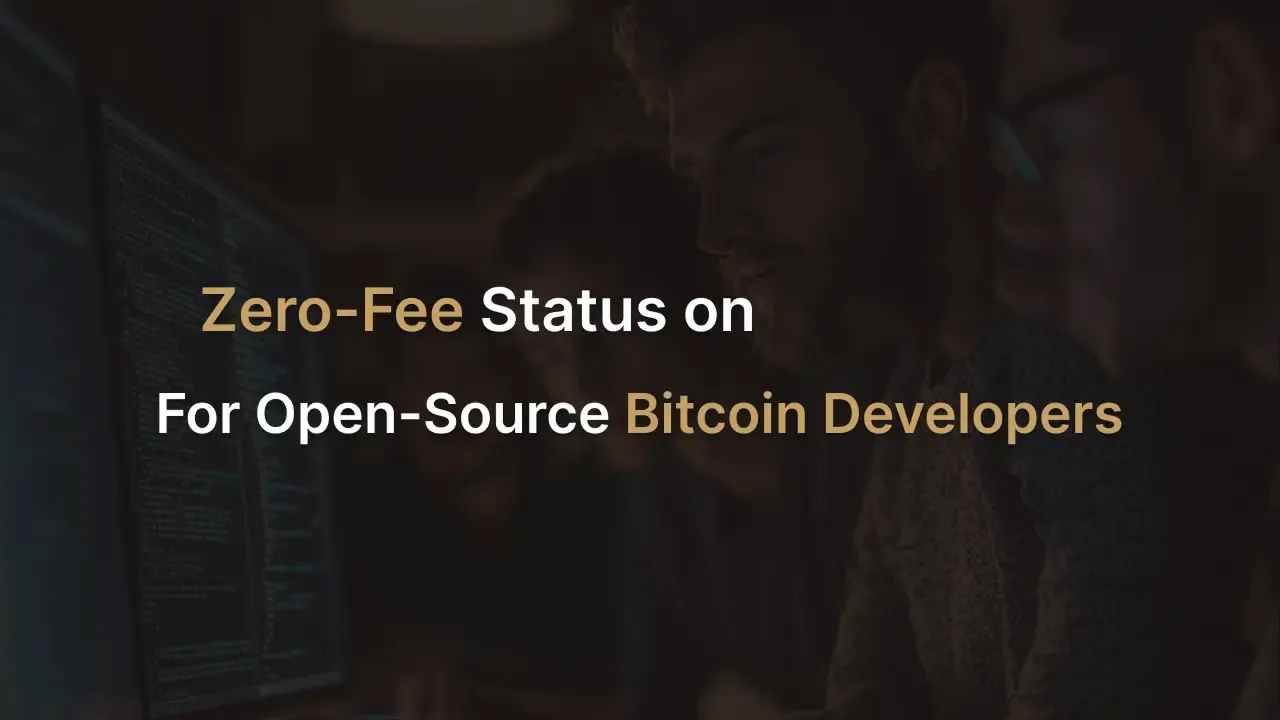 Zero Fees on XMC for Open-Source Bitcoin Development